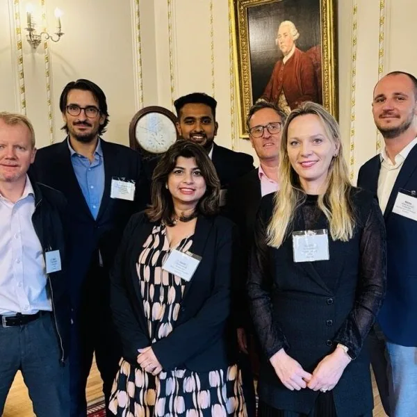 Natallia Hunik at the IECA reception in London. 2024